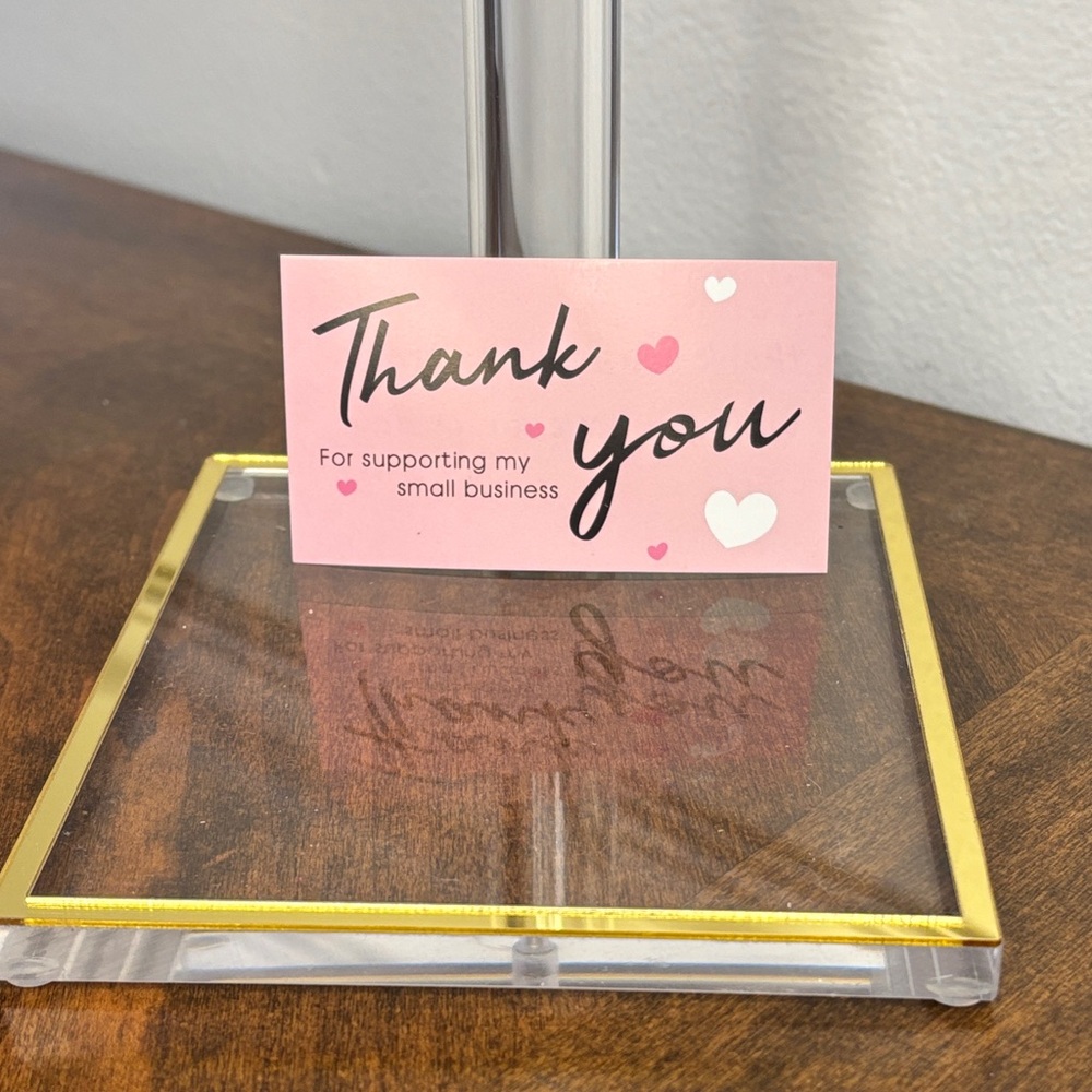 🔥(25) THANK YOU CARDS: Double-sided thank you cards (25 count)
